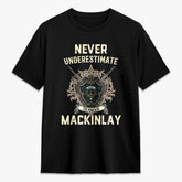 MacKinlay Modern Tartan Crest 2D T-shirt - Never Underestimate Style